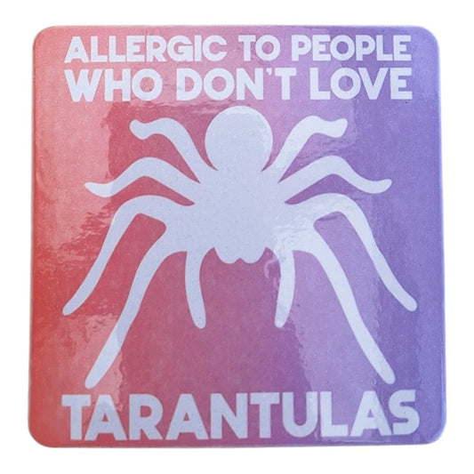 Allergic to People Magnet - Purple/Orange