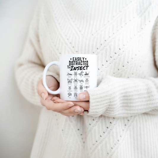 Easily Distracted by Insects Mug - 11oz