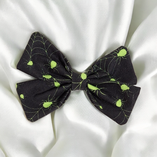 Neon Tarantula Mini Hair Bow