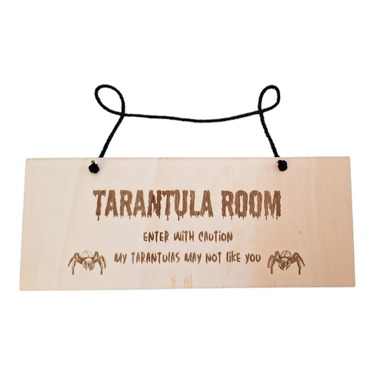 Tarantula Room Wooden Sign
