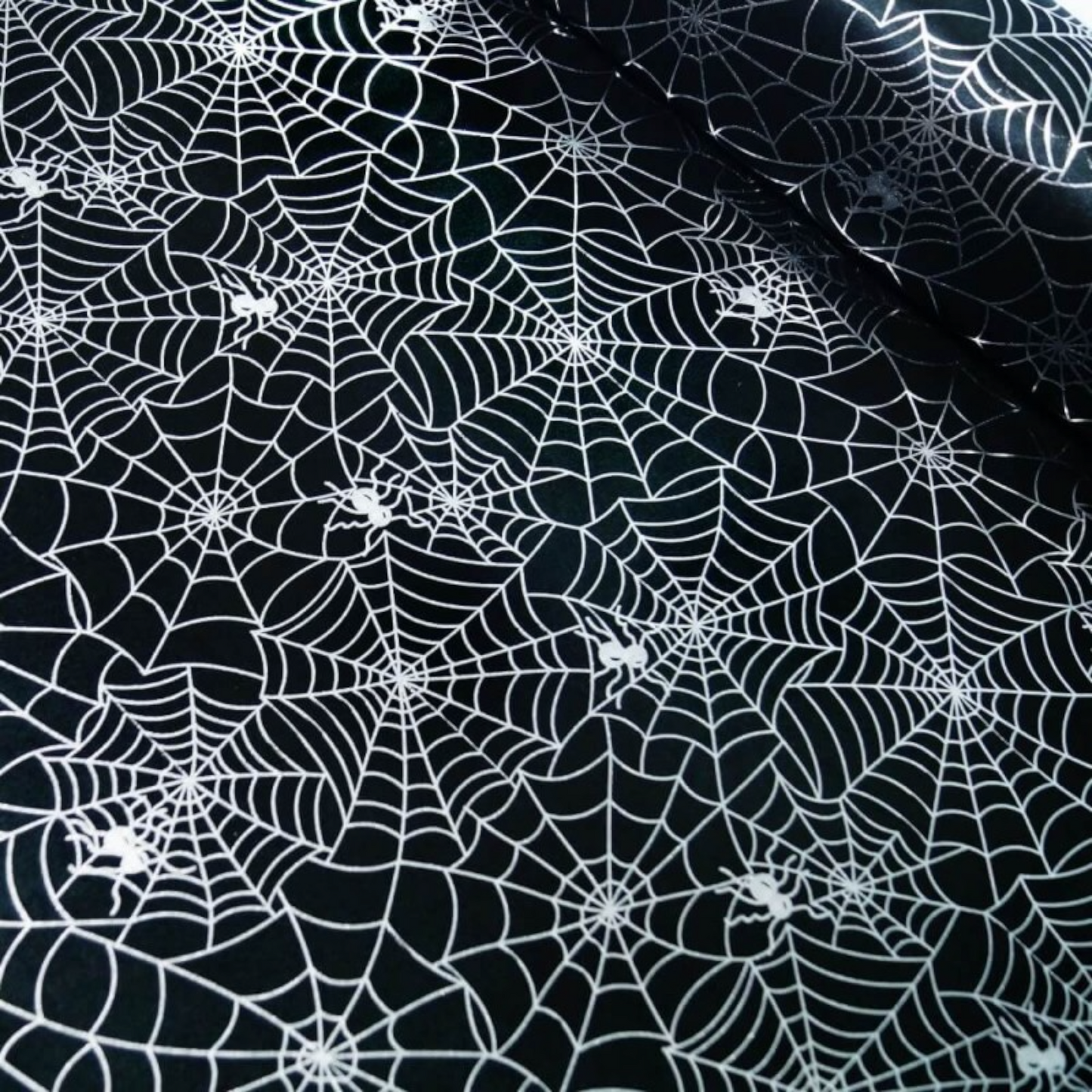 Spiderweb Scrunchie Silver Foil