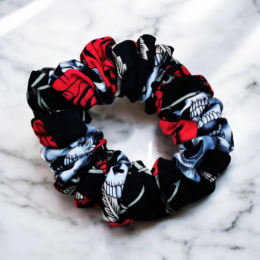 Tattoo Skull Hair Scrunchie