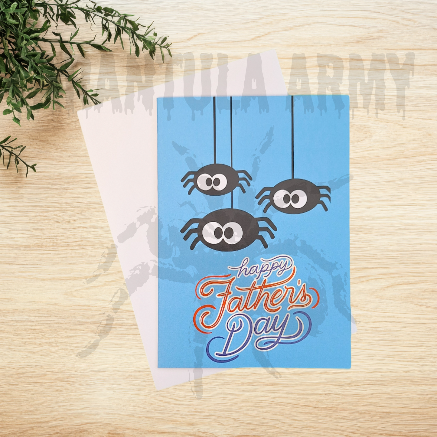 Happy Father's Day Spider Card - A6 Gift Card for Spider Lovers