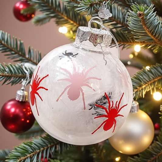 Red & Pink Tarantula Christmas Ornament Bauble