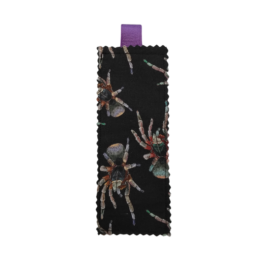 Tarantula Fabric Bookmark with Ribbon Top